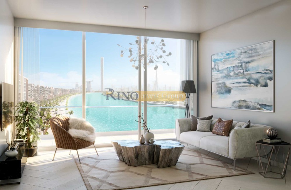 Crystal Lagoon View | Elegant 3 BHK | Azizi Riviera Reve Tower 1